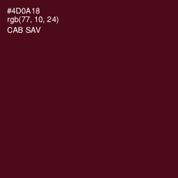 #4D0A18 - Cab Sav Color Image